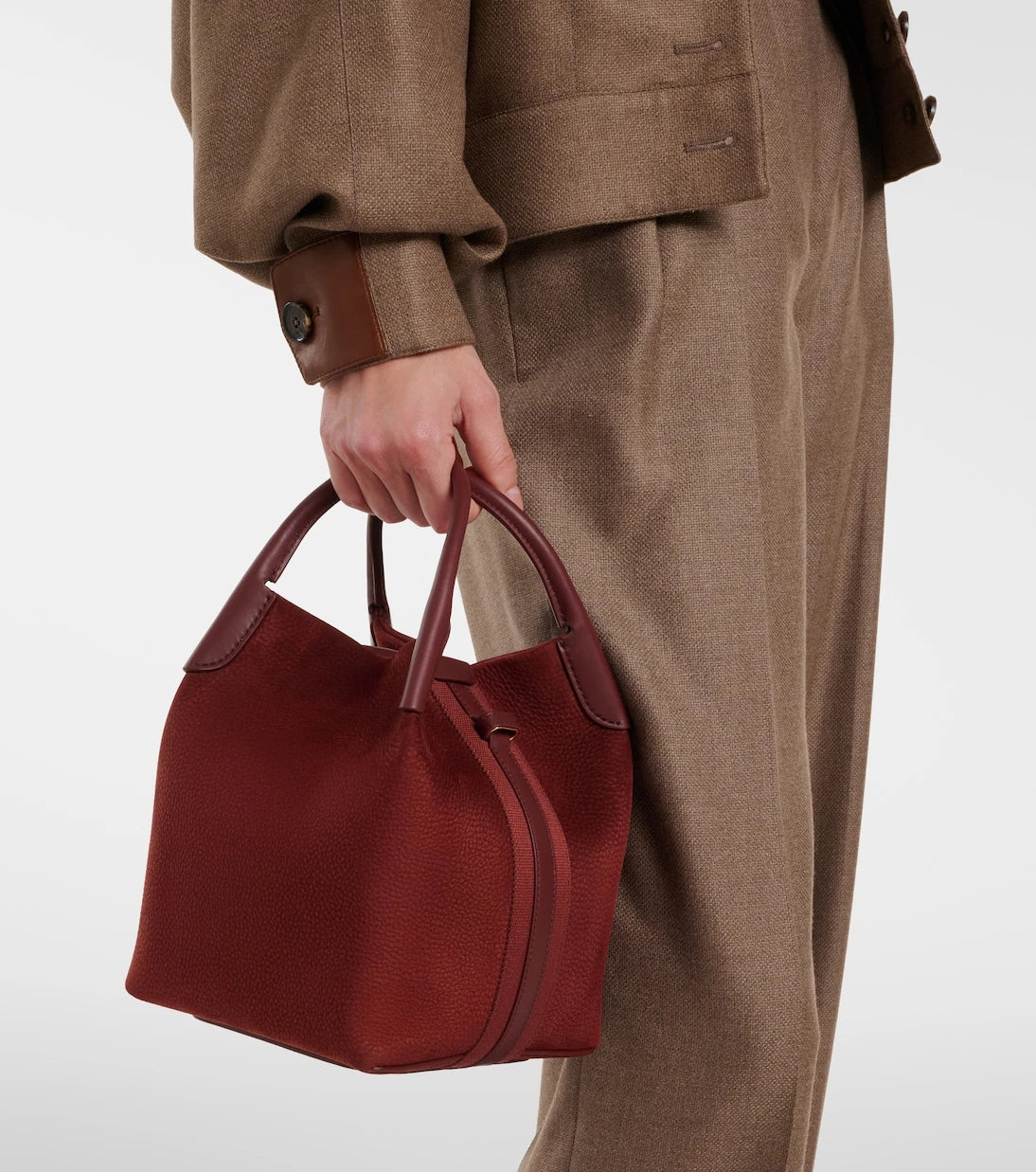 Loro Piana - Bale Small leather top-handle bag