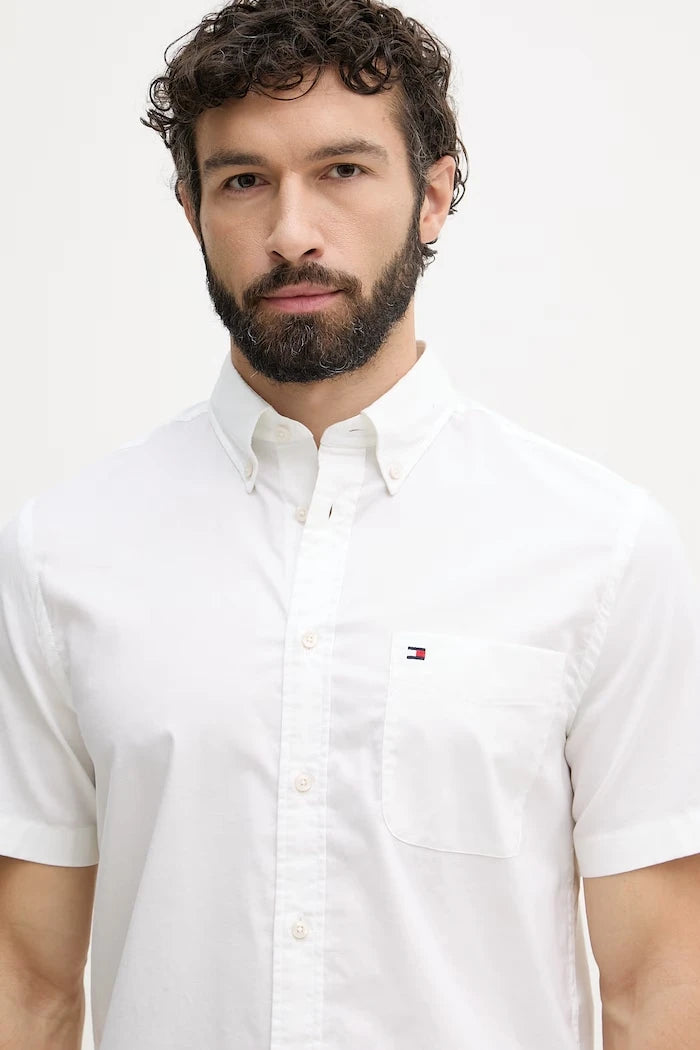 Tommy Hilfiger pamuk ve elastan erkek gömlek