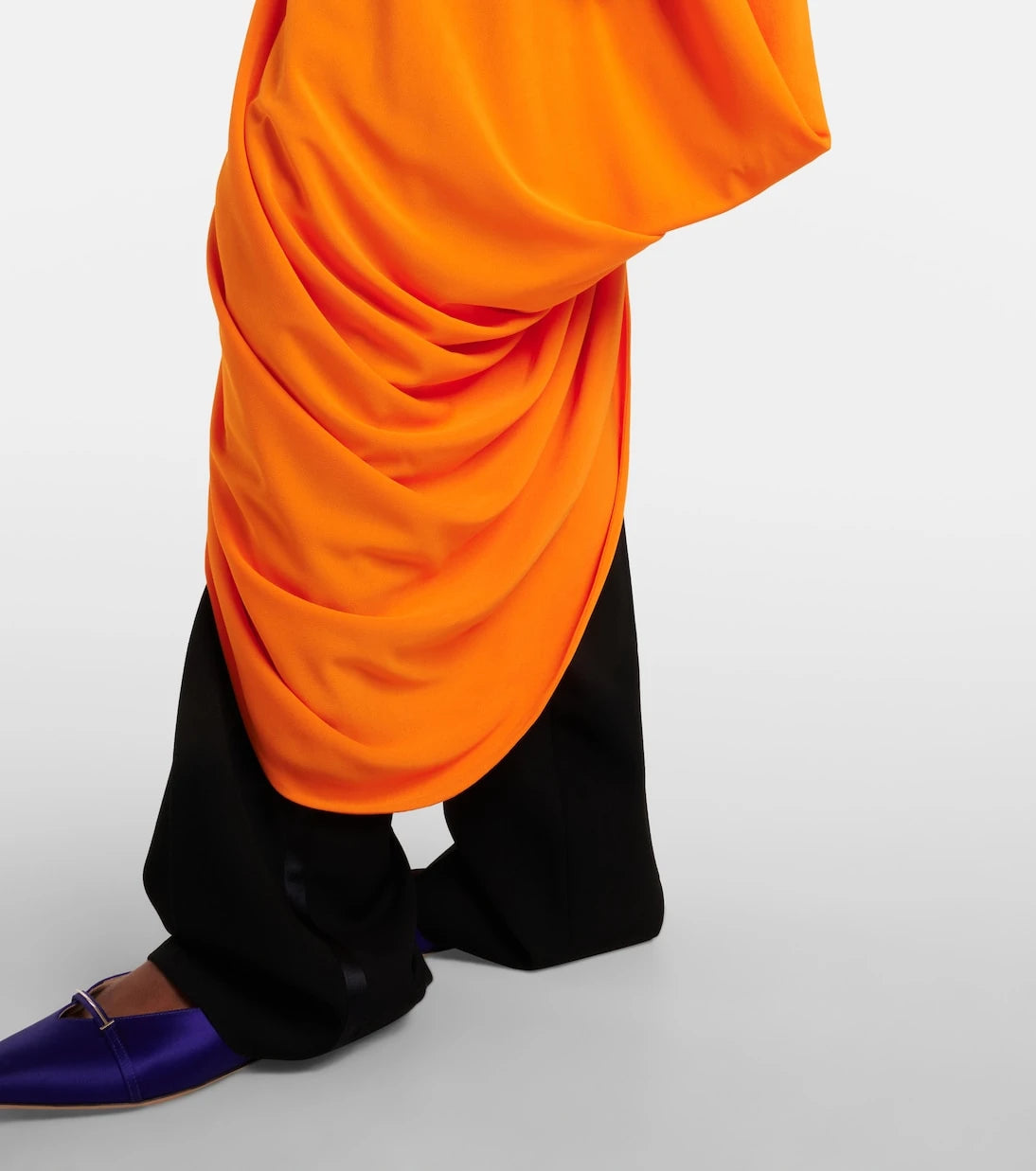 Tom Ford - Asymmetric draped crêpe jersey top