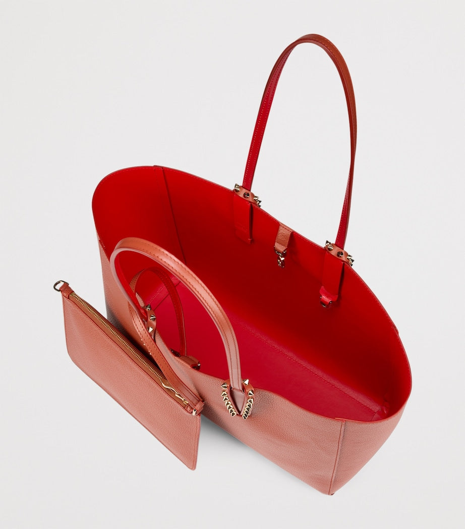 Christian Louboutin Brown Cabata Small Calfskin Tote Bag