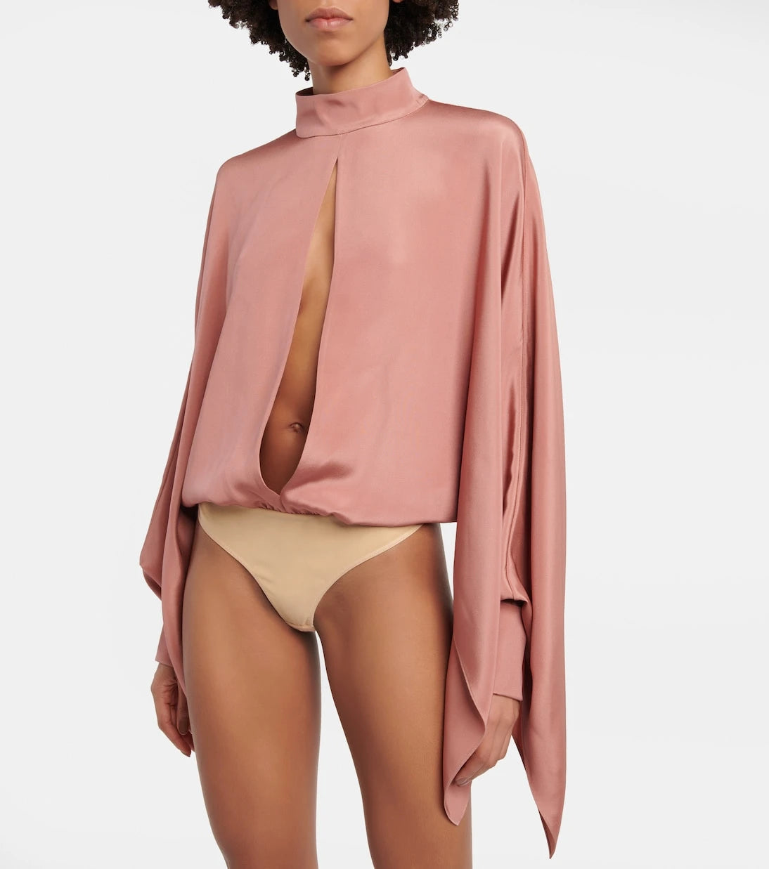 Tom Ford - Cutout silk crêpe bodysuit
