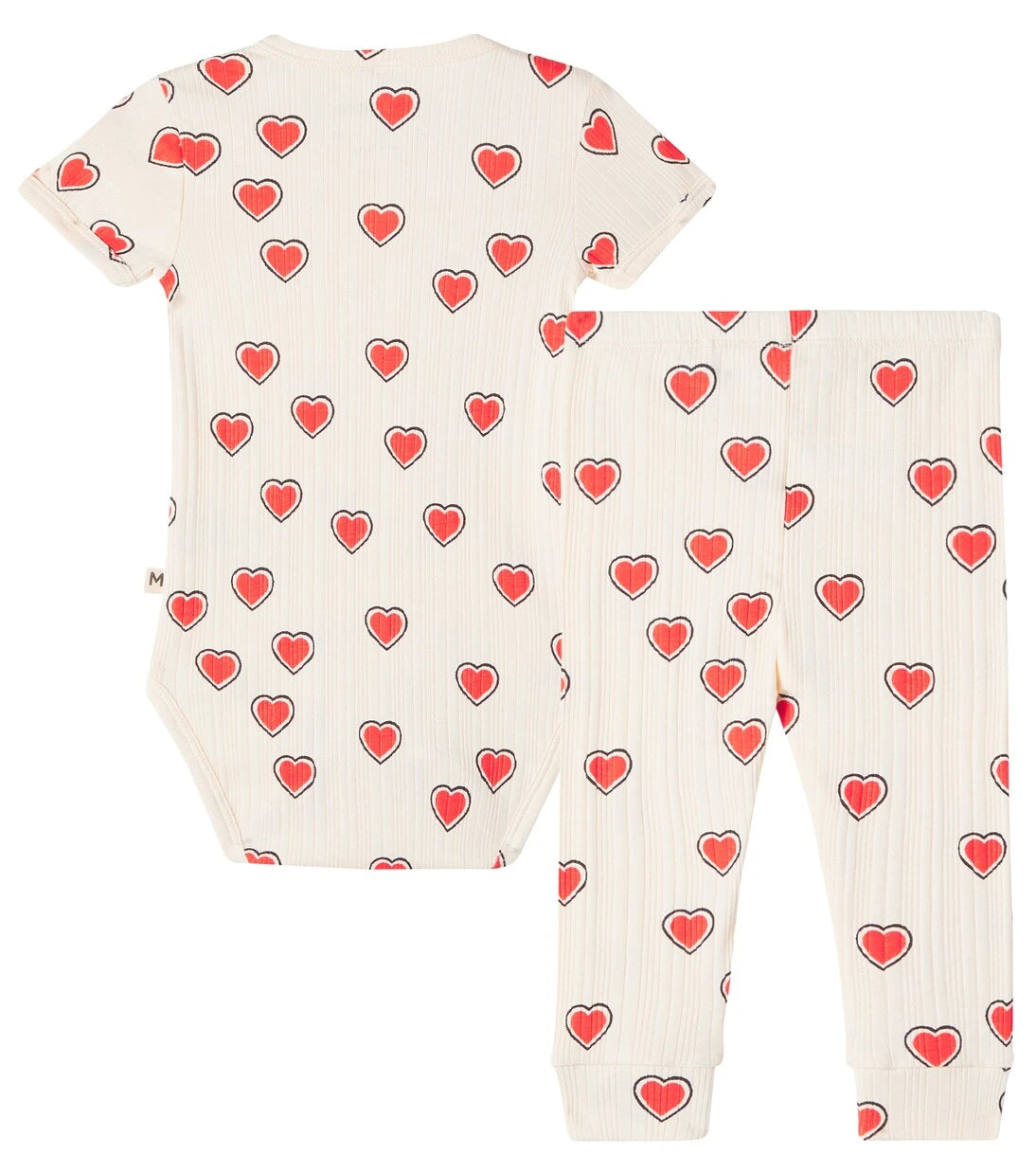 Mini Rodini - Baby printed bodysuit and pants set