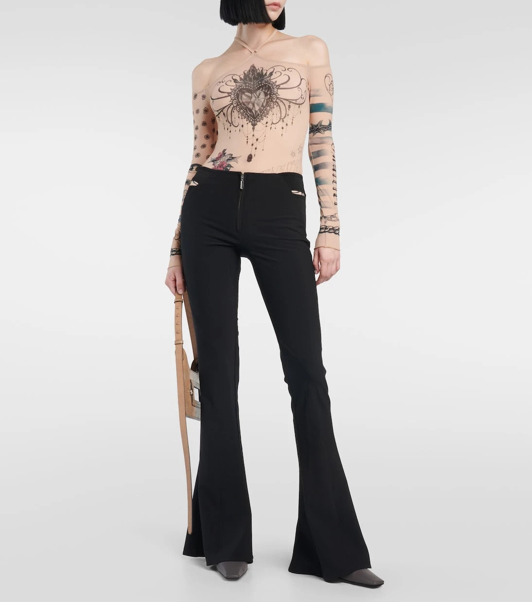 Jean Paul Gaultier - بنطال KNWLS بقصّات وتصميم واسع