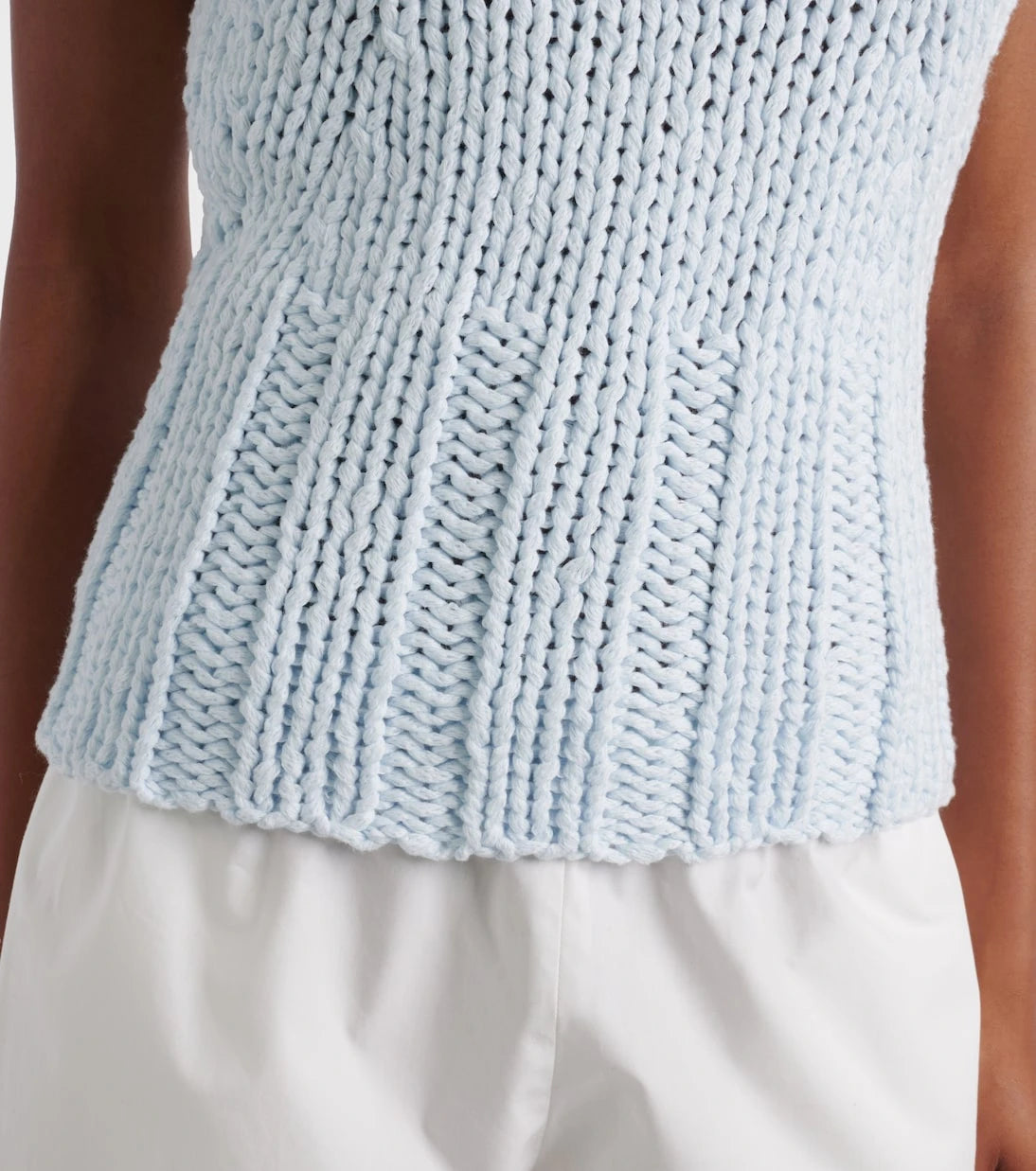 Khaite - Cassie knitted cotton top