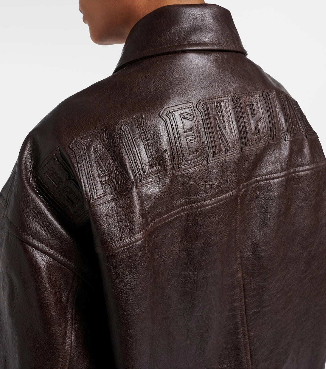 Balenciaga - Oversized leather car coat