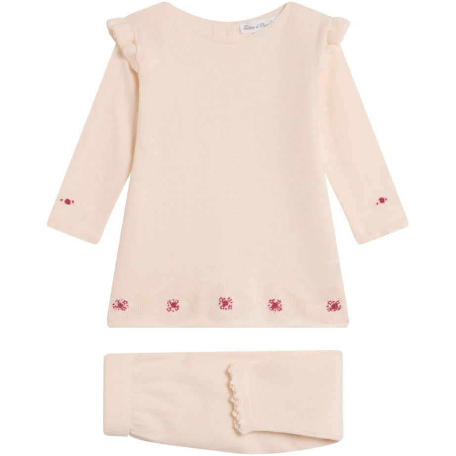 Cotton-Wool-Cashmere Top and Leggings Set (Newborn-24 Months)