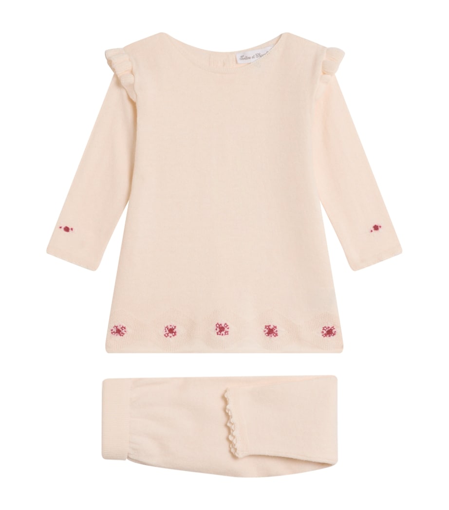 Cotton-Wool-Cashmere Top and Leggings Set (Newborn-24 Months)