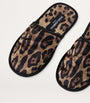 Dolce & Gabbana Casa Leopard Slippers and Sleep Mask Travel Set