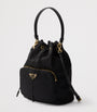 Prada Black Re-Nylon Duet Bucket Bag