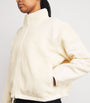 Skims Ivory Teddy Boxy Zip-Up Jacket