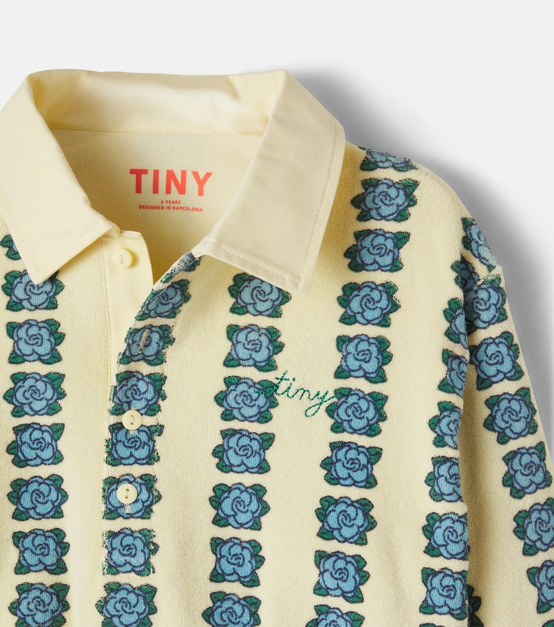Tinycottons - قميص بولو من القطن تيري بنقشة الزهور