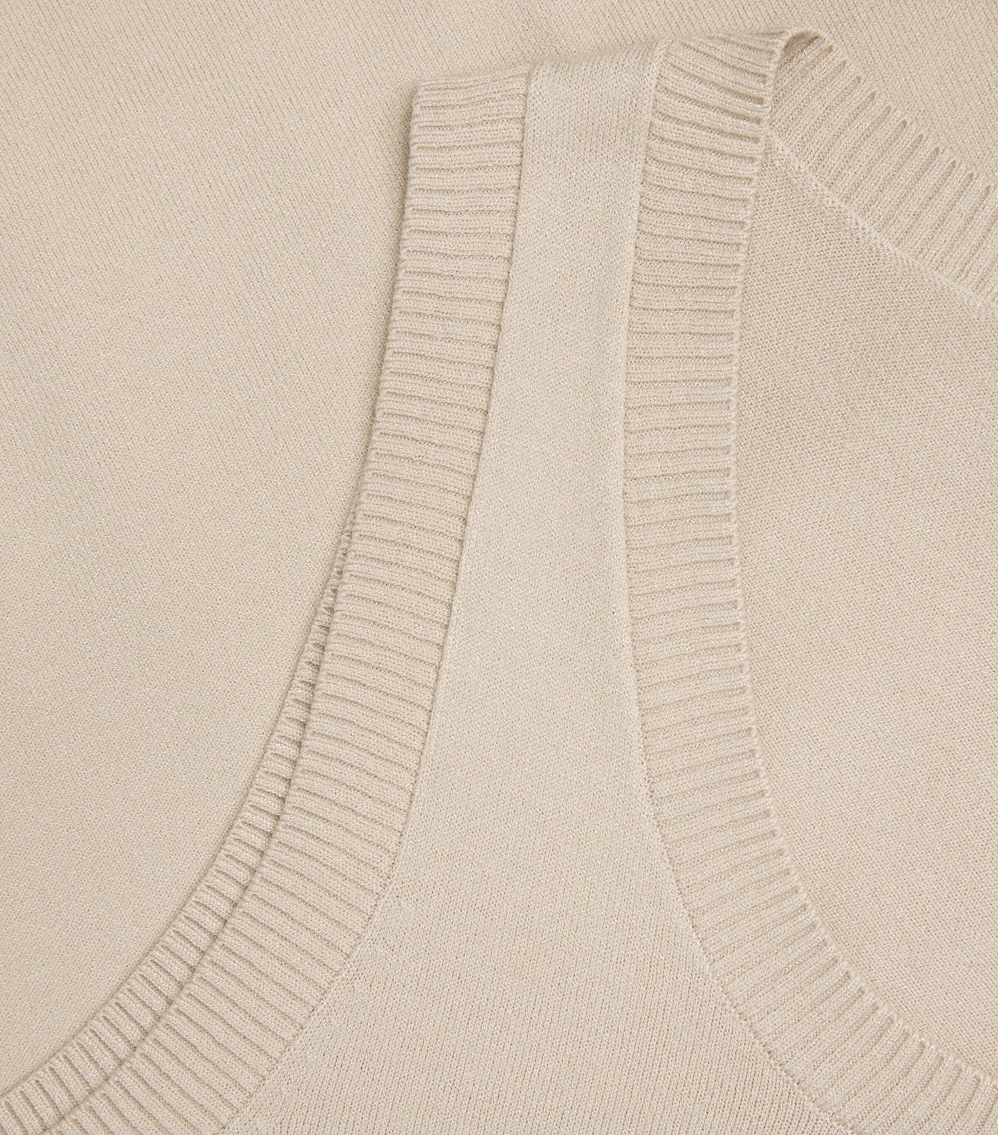 Beige Knitted Tank Top