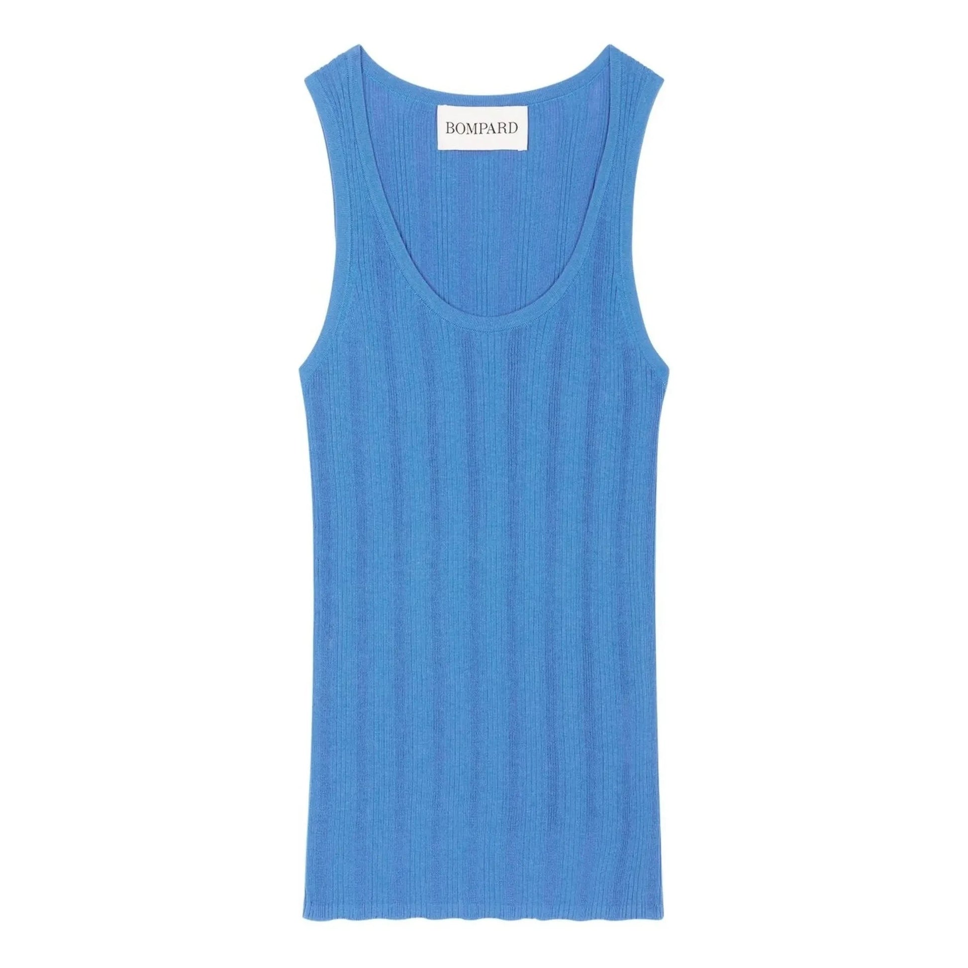 Bompard - Cotton tank top | Azure blue