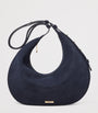 Suede Hudson Crescent Cross-Body Bag