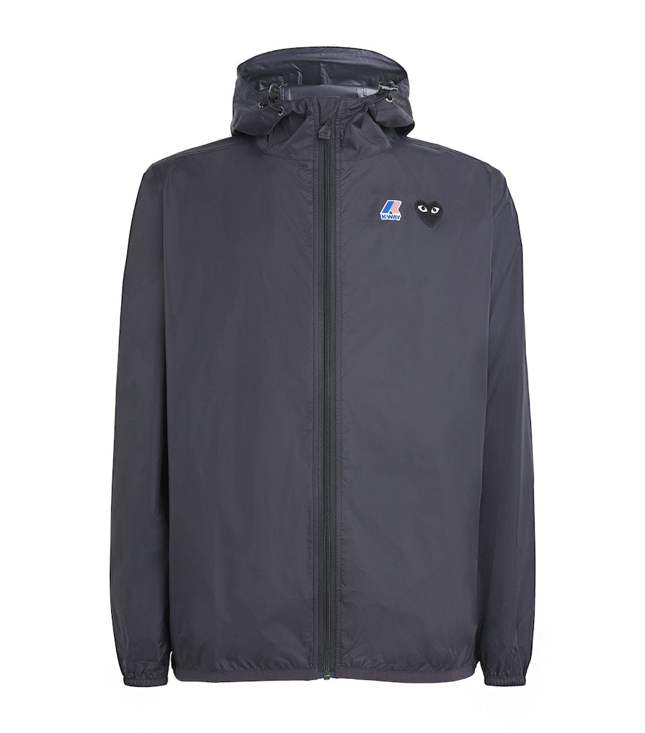 Comme Des Garçons Play Black x K-Way Nylon Water-Resistant Jacket