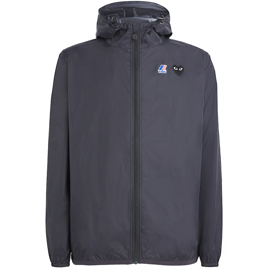 Comme Des Garçons Play Black x K-Way Nylon Water-Resistant Jacket