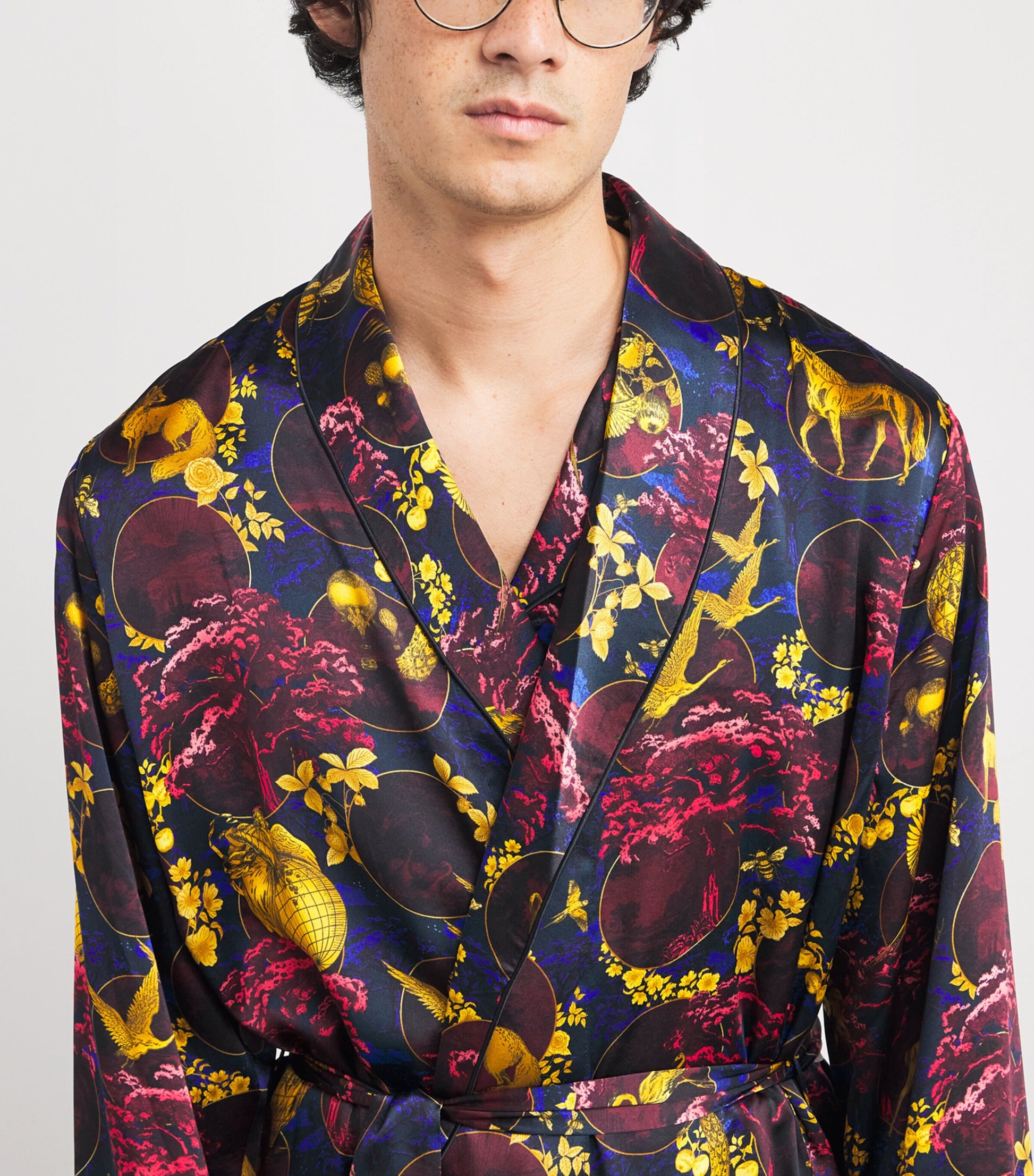 Silk Toile Night Robe