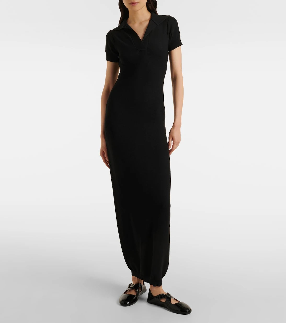 Alaïa - Semi-sheer polo dress