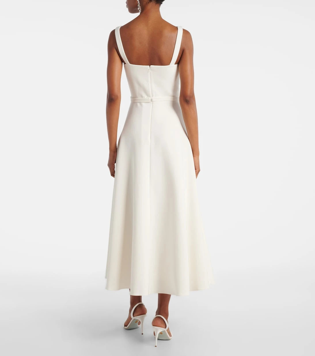 Safiyaa - Belted A-line midi dress