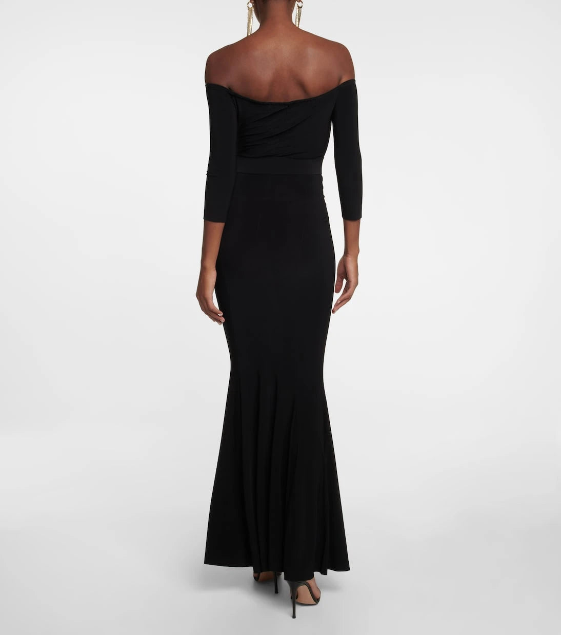 Norma Kamali - Off-shoulder fishtail gown