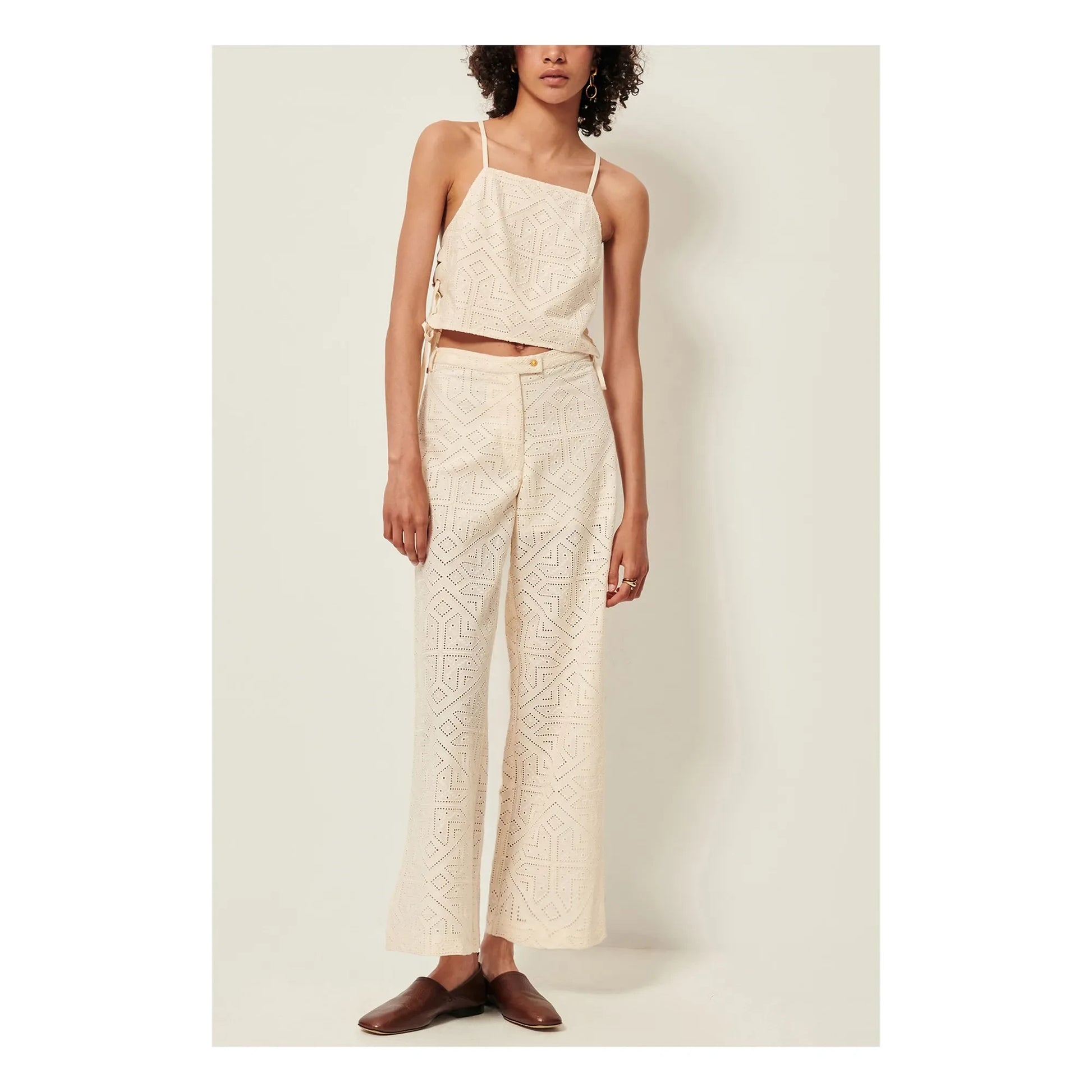 Sessùn - Allindy Cotton Pants | Ecru