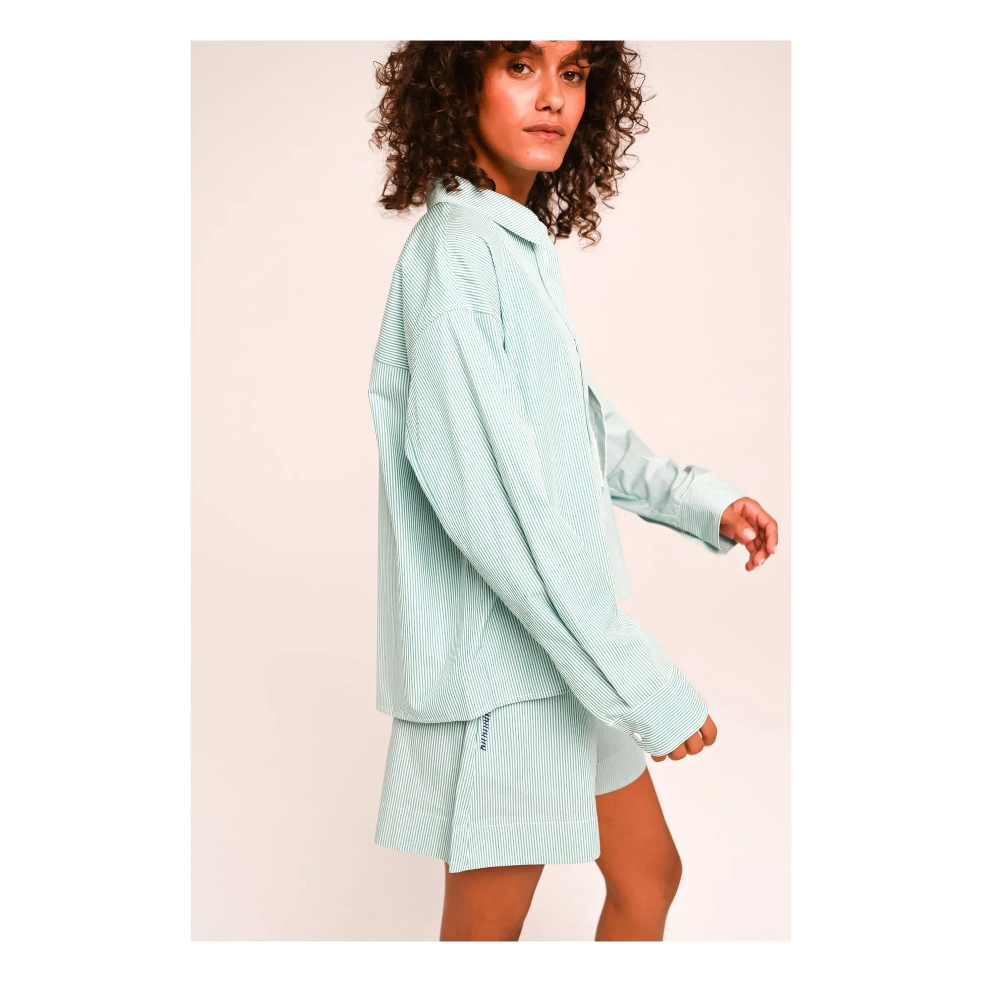 Sacrécoeur - Andrea Inti Popeline shirt | Green