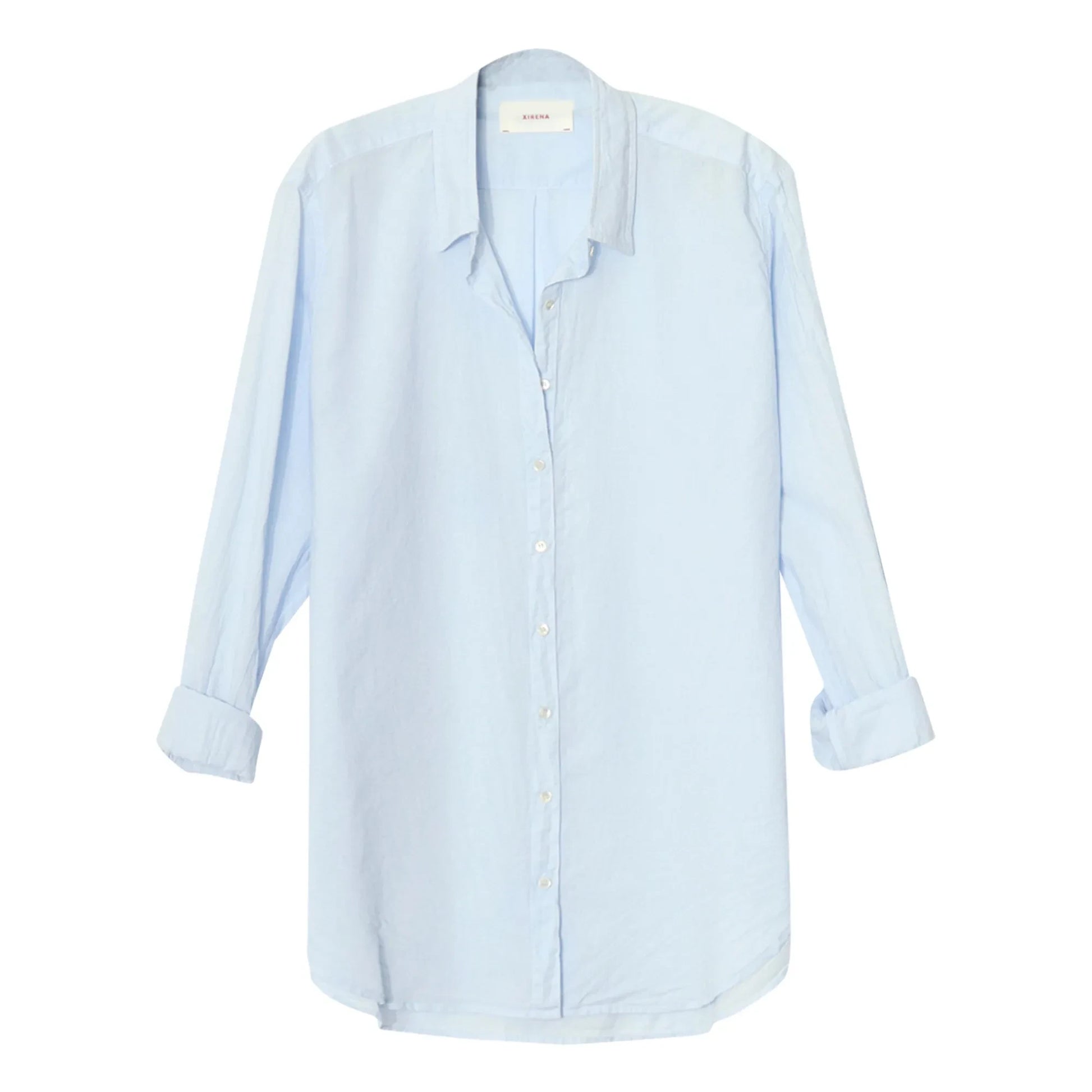 Xirena - Beau Cotton Poplin Shirt | Light blue