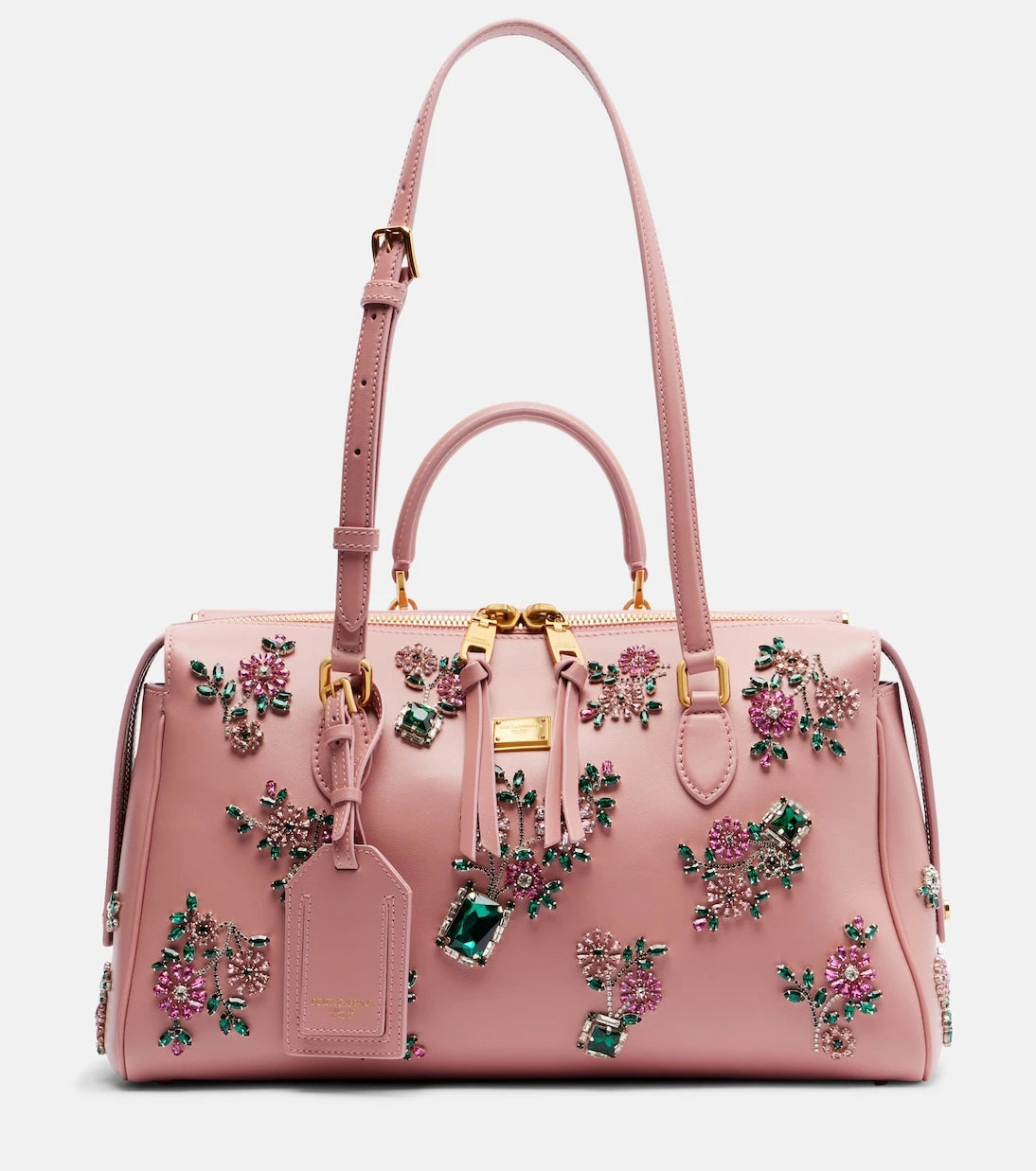 Dolce&Gabbana - Vittoria Large embellished leather tote bag