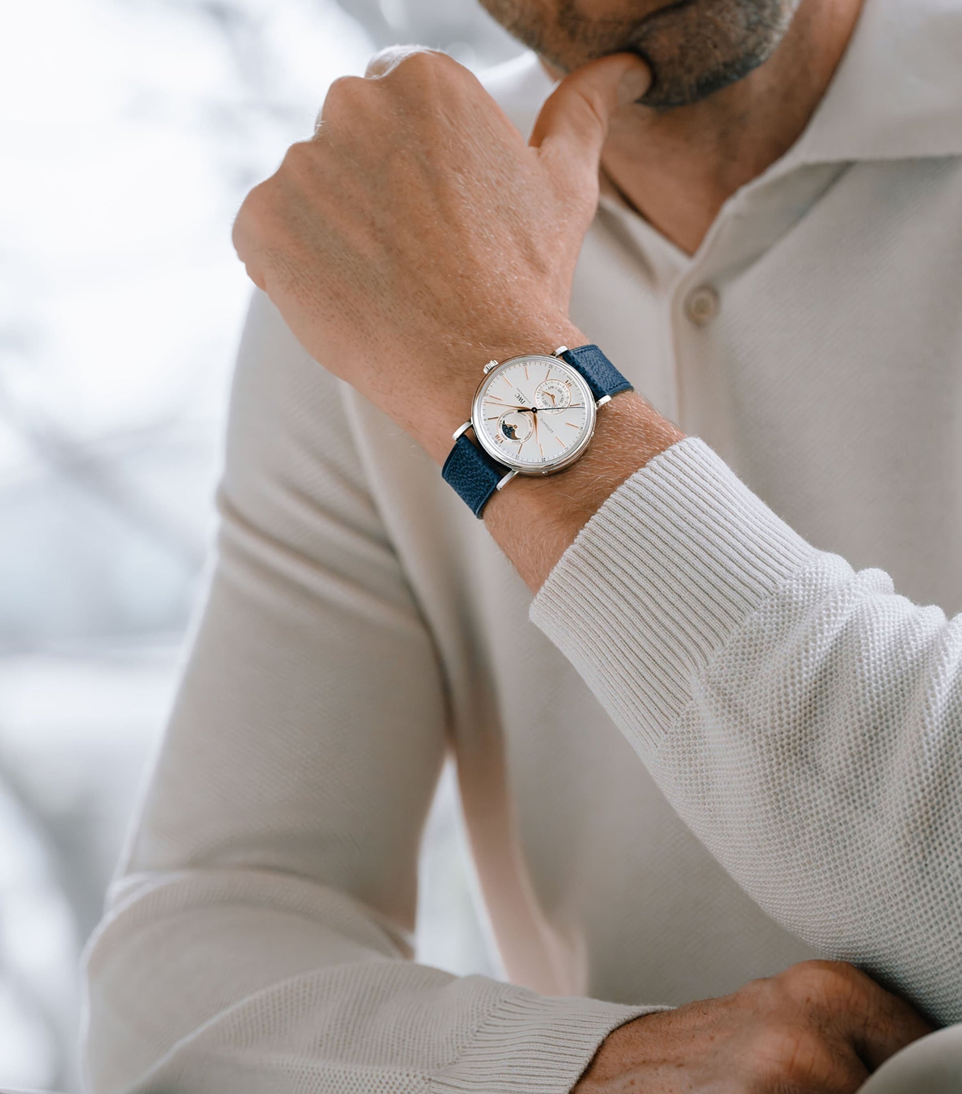 Stainless Steel Portofino Complete Calendar Watch 41mm