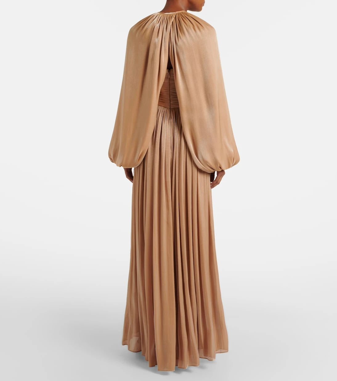 Costarellos - Gathered pleated gown