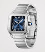 Large Steel Santos de Cartier Watch 39.8mm