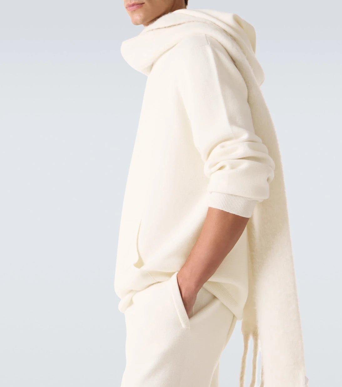 God's True Cashmere - Cashmere hoodie with amethyst