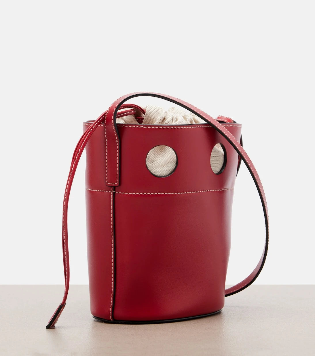 Miu Miu - Cutout leather bucket bag