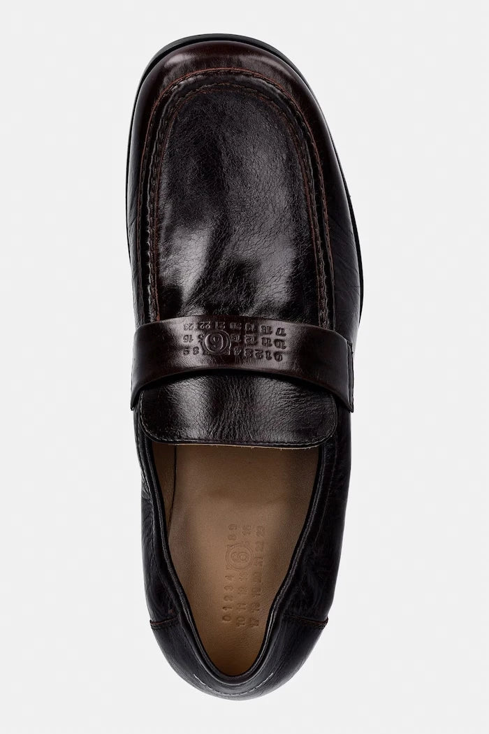 MM6 Maison Margiela мокасини мъжки от кожа