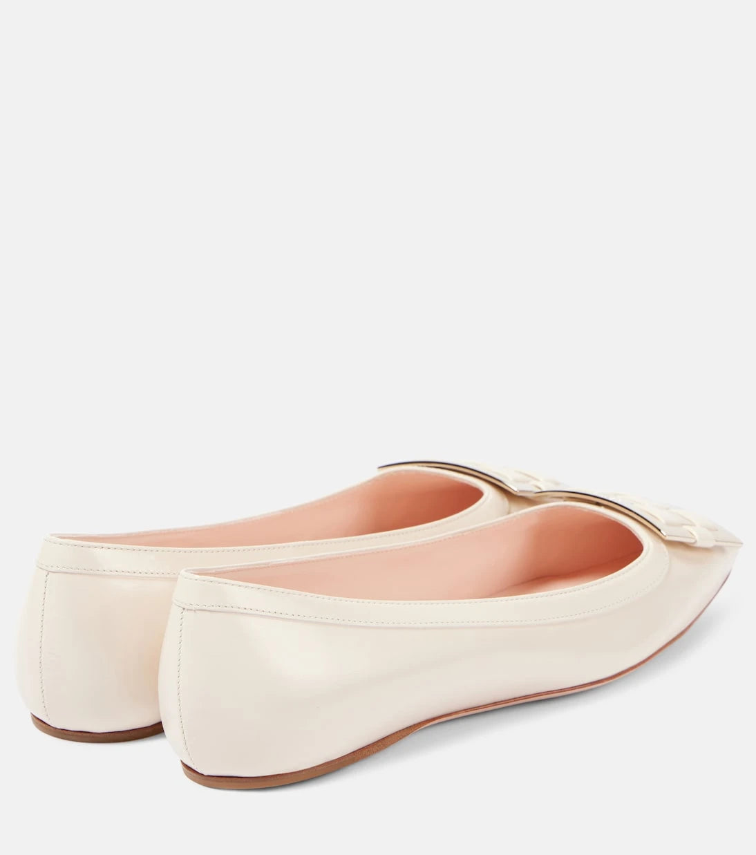 Roger Vivier - Trompette Ball leather ballet flats