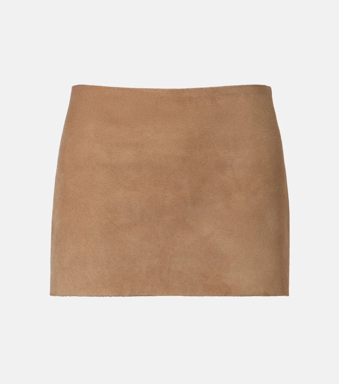 Khaite - Jett suede miniskirt