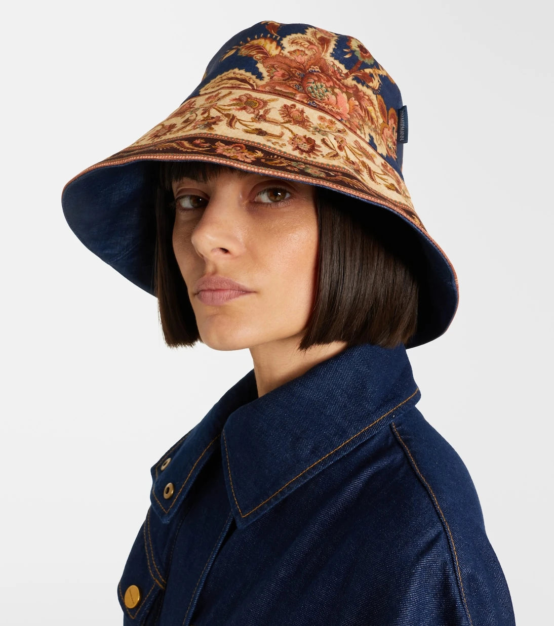 Zimmermann - Reversible printed linen bucket hat