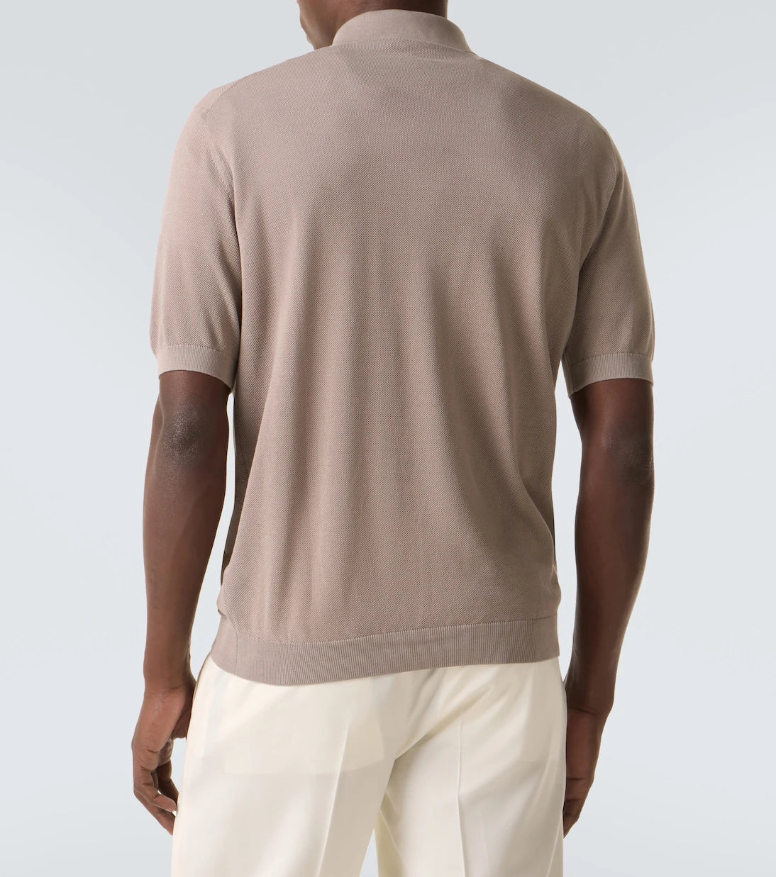 Lardini - Cotton piqué polo shirt