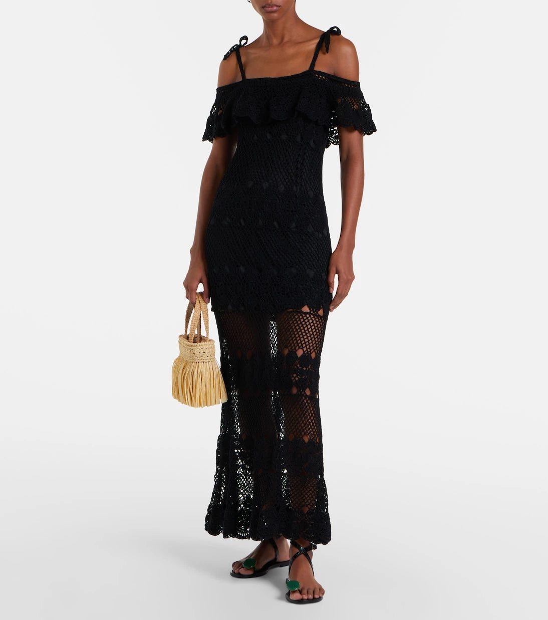 Anna Kosturova - Marianne crochet cotton maxi dress