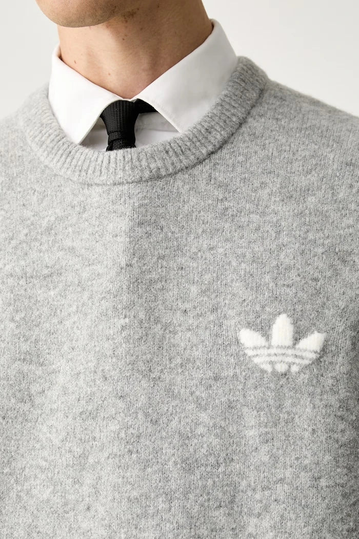 adidas Originals Erkek Yünlü Trefoil Essentials Kazak
