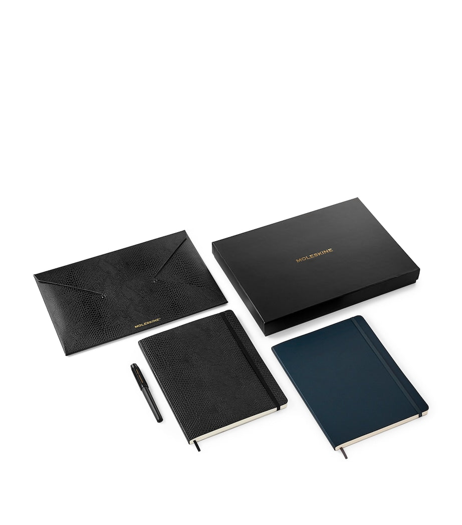 Precious & Ethical Vegan Double Notebook and Pen Set BLACK
