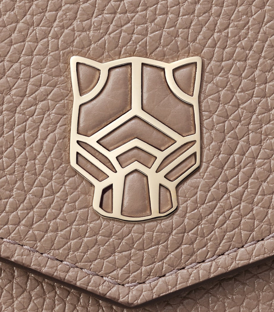 Cartier Beige Mini Leather Panthère Graphique Wallet