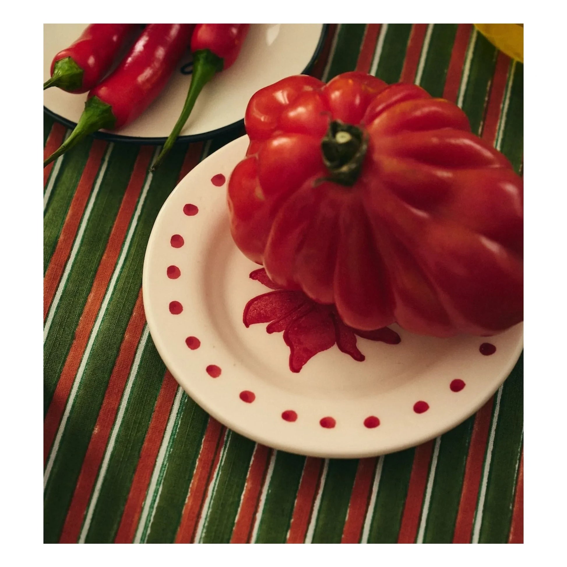 Anna + Nina - Fiorita plate  | Red