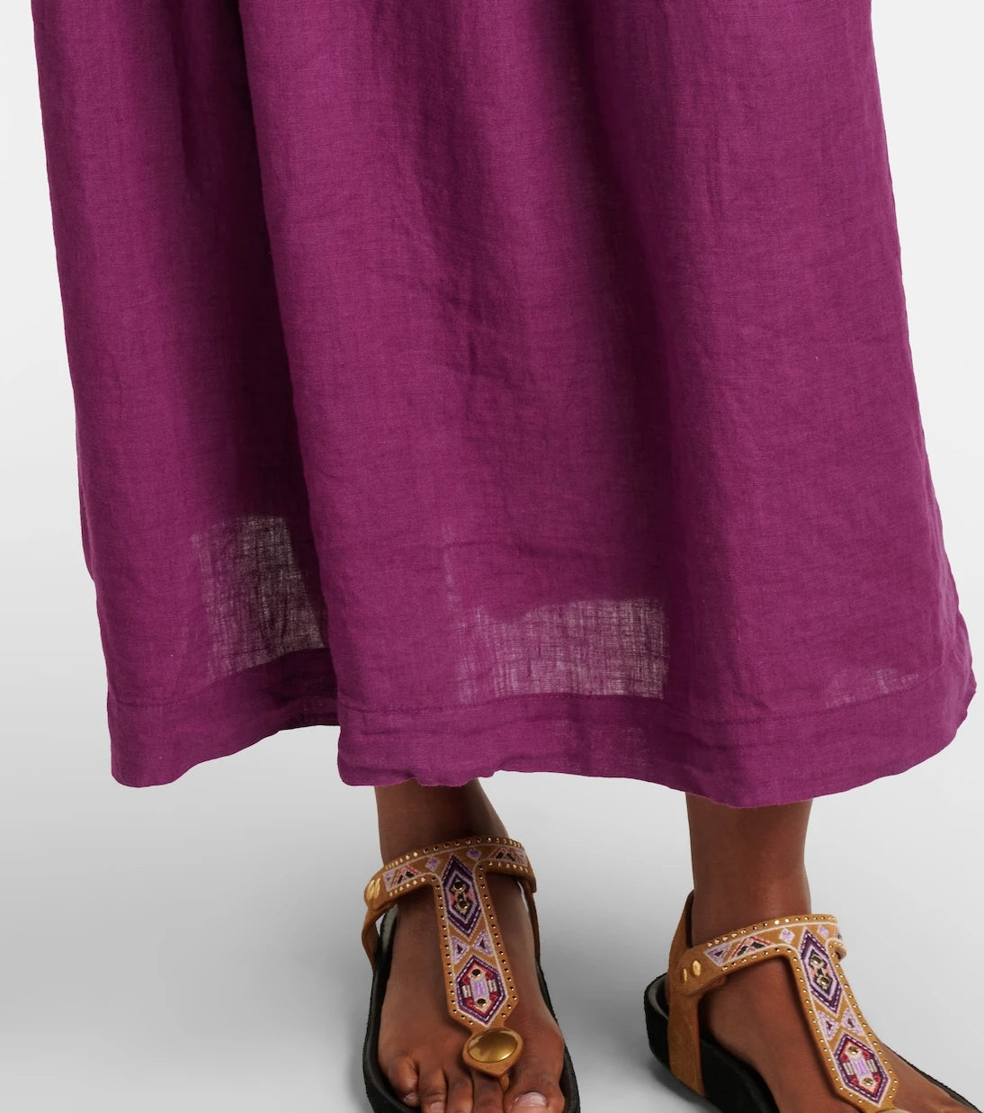 Velvet - Linda linen maxi skirt