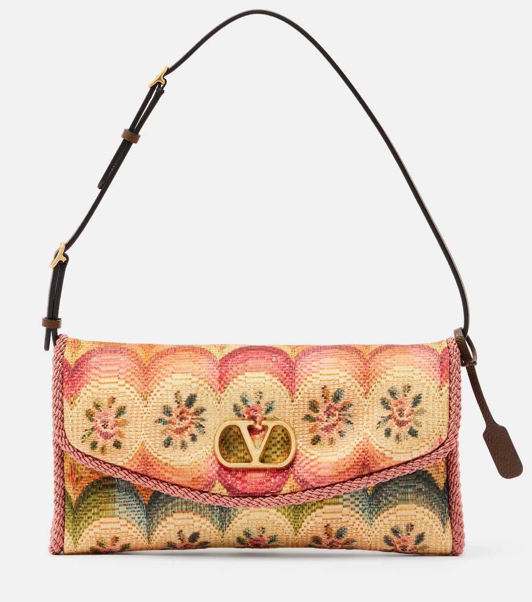 Valentino Garavani - DeVain Small floral jacquard shoulder bag