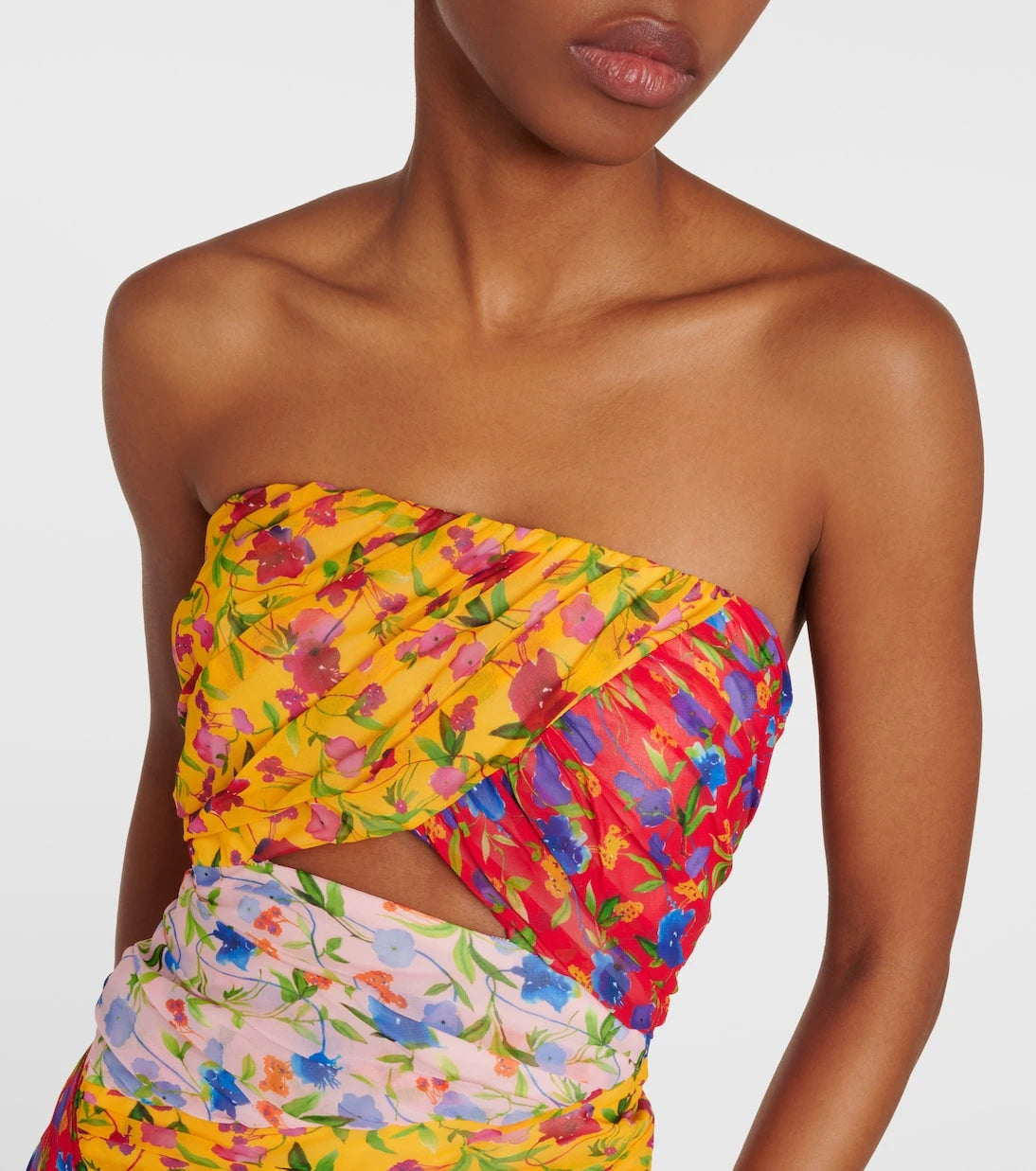 Carolina Herrera - Floral strapless maxi dress