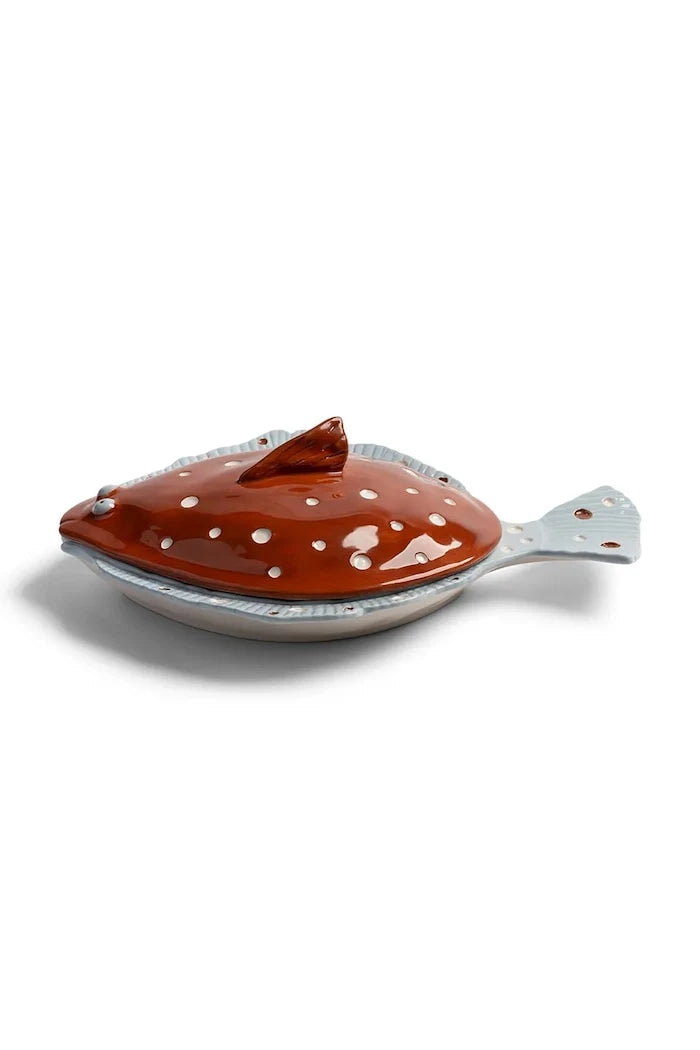 &k amsterdam taş seramik servis tabağı 29,5 x 21 x 9 cm