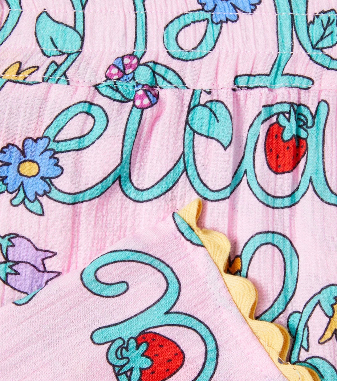 Stella McCartney Kids - شورت قطني بشعار العلامة
