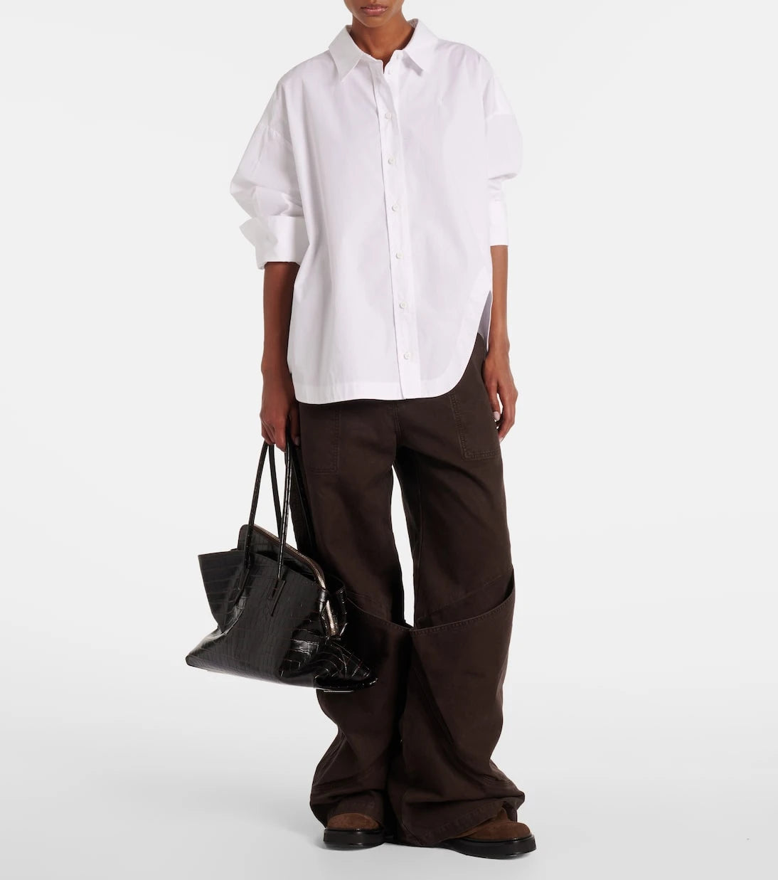 The Attico - La Passeggiata Medium leather tote