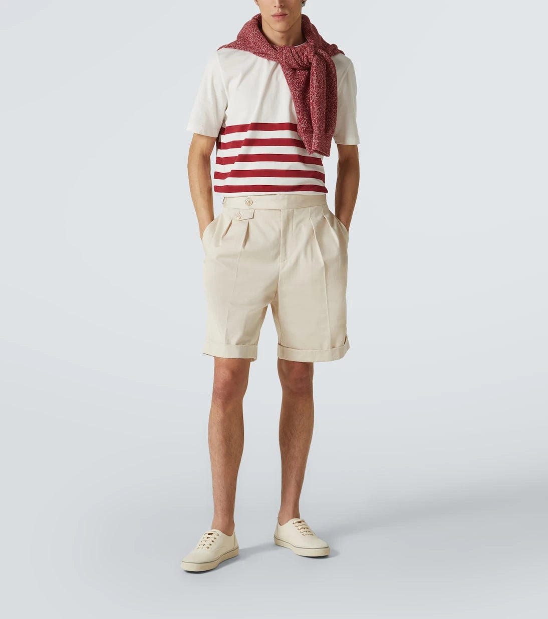 Brunello Cucinelli - Striped cotton jersey T-shirt